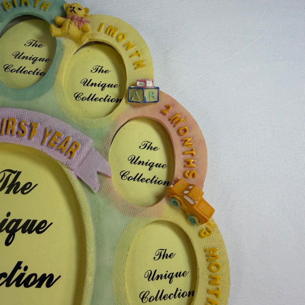Unique Collection Baby's First Year Photo Picture Frame Baby Shower Gift NEW - Picture 3 of 6